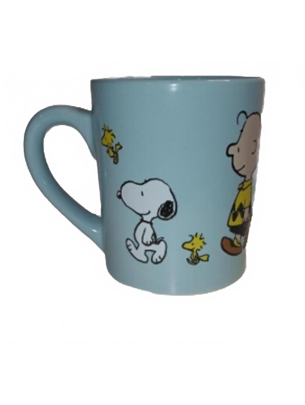 Peanuts Snoopy and Charlie Brown Blue Ceramic Coffee Mug